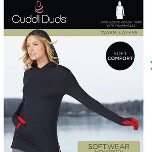 CuddlDuds Hooded Tunic Large